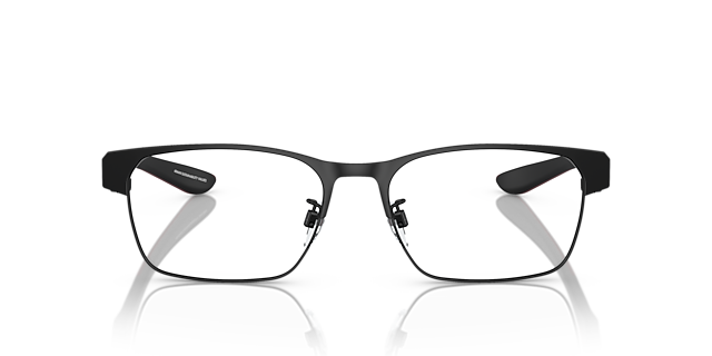 EA1141 Matt Schwarz MetallEyeglass Frames von B24, Vorderansicht