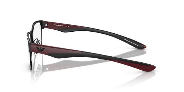 EA1141 Matt Schwarz MetallEyeglass Frames von B24, Seitenansicht