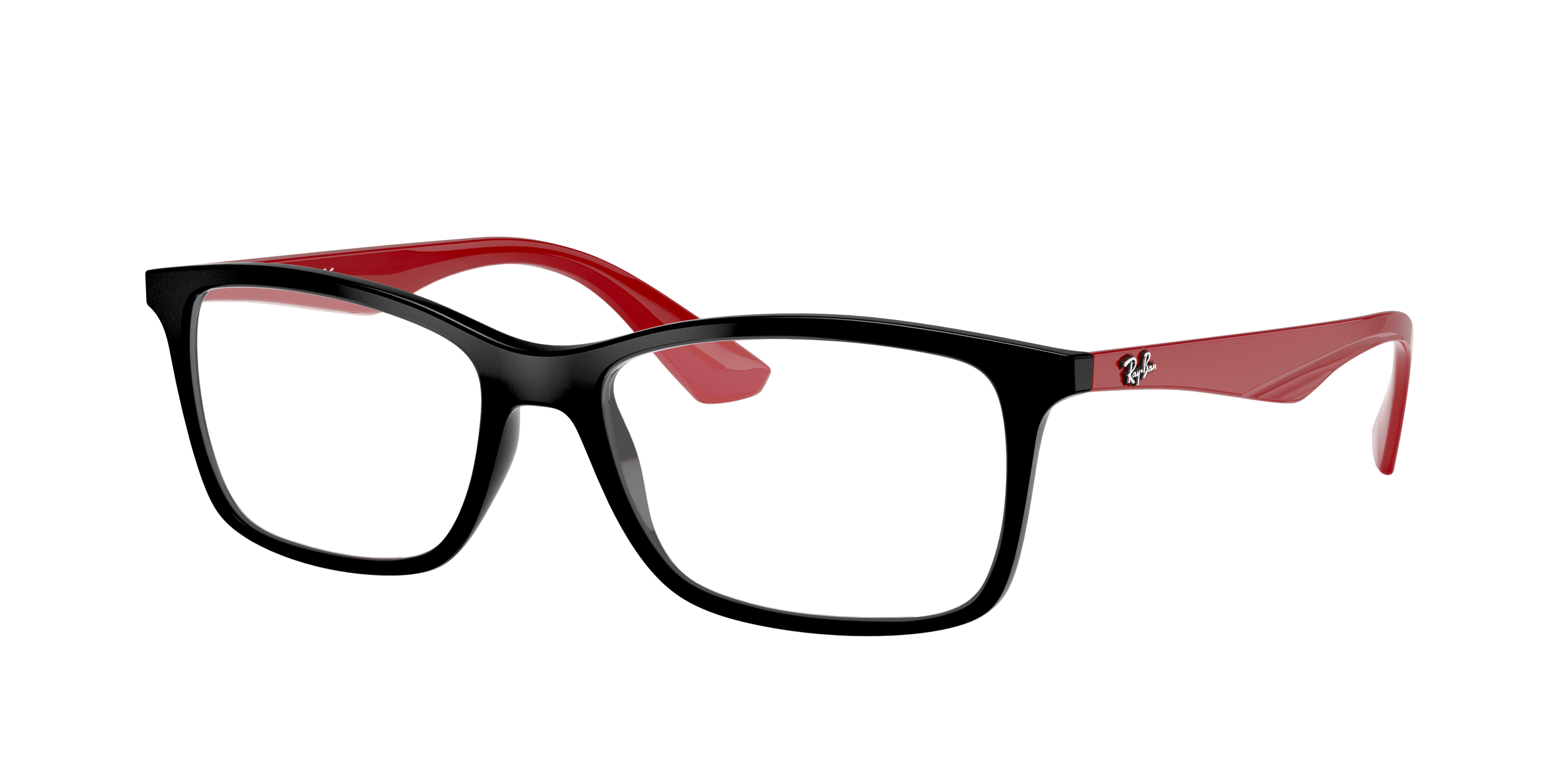 RB7047 Schwarz KunststoffEyeglass Frames von B24, Dreiviertelansicht