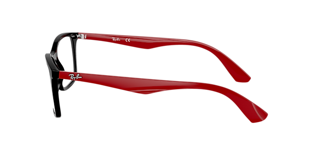 RB7047 Zwart KunststofEyeglass Frames van B24, Zijaanzicht