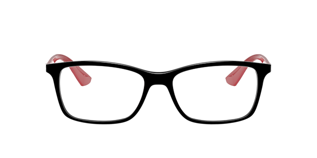 RB7047 Zwart KunststofEyeglass Frames van B24, Vooraanzicht