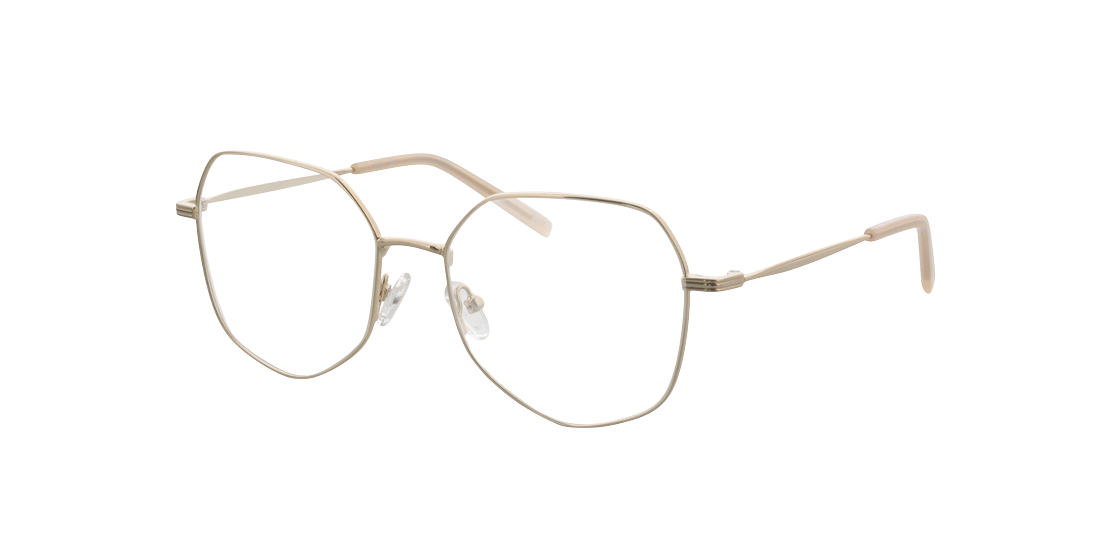 Blair Gold MetallEyeglass Frames von B24, Dreiviertelansicht