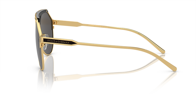 DG2257 Goud & matzwart MetaalSunglass Frames van B24, Zijaanzicht