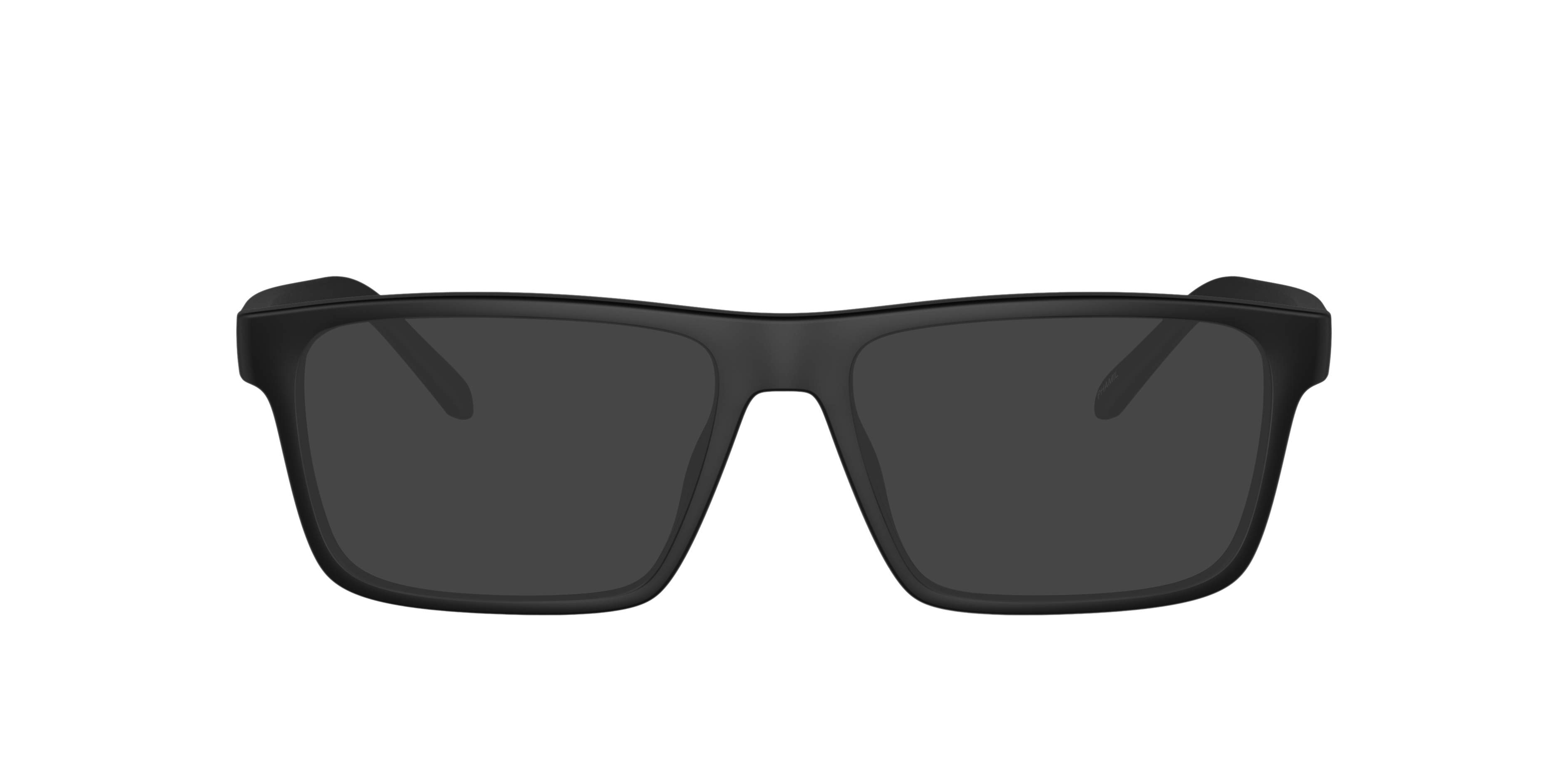 AN7251U Matzwart KunststofEyeglass Frames van B24, met getinte lenzen