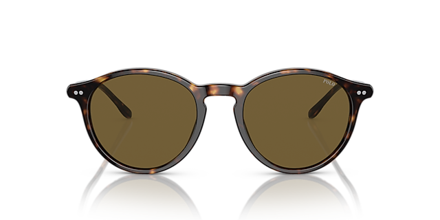 PH4193 Glanzend donker Havana AcetaatSunglass Frames van B24, Vooraanzicht