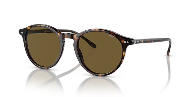 PH4193 Glanzend donker Havana AcetaatSunglass Frames van B24, Hoekweergave