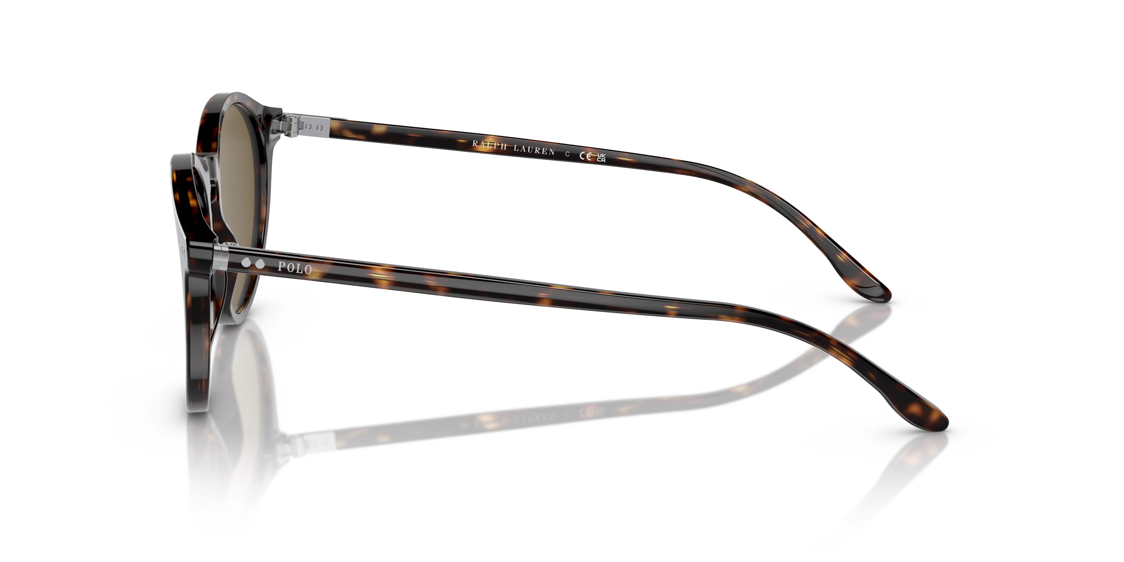 PH4193 Glanzend donker Havana AcetaatSunglass Frames van B24, Zijaanzicht