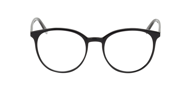 New York Zwart AcetaatEyeglass Frames van B24, Vooraanzicht