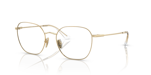 VO4178 Lichtgoud MetaalEyeglass Frames van B24, Hoekweergave