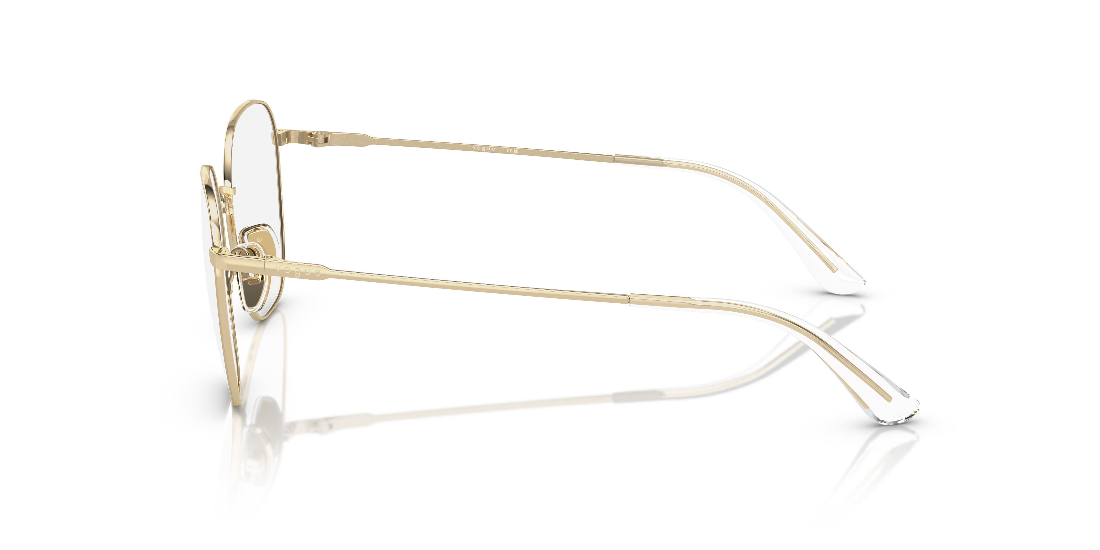 VO4178 Lichtgoud MetaalEyeglass Frames van B24, Zijaanzicht