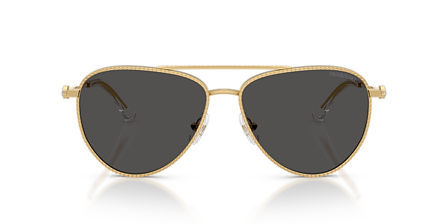 SK7031 Goud MetaalSunglass Frames van B24, Vooraanzicht