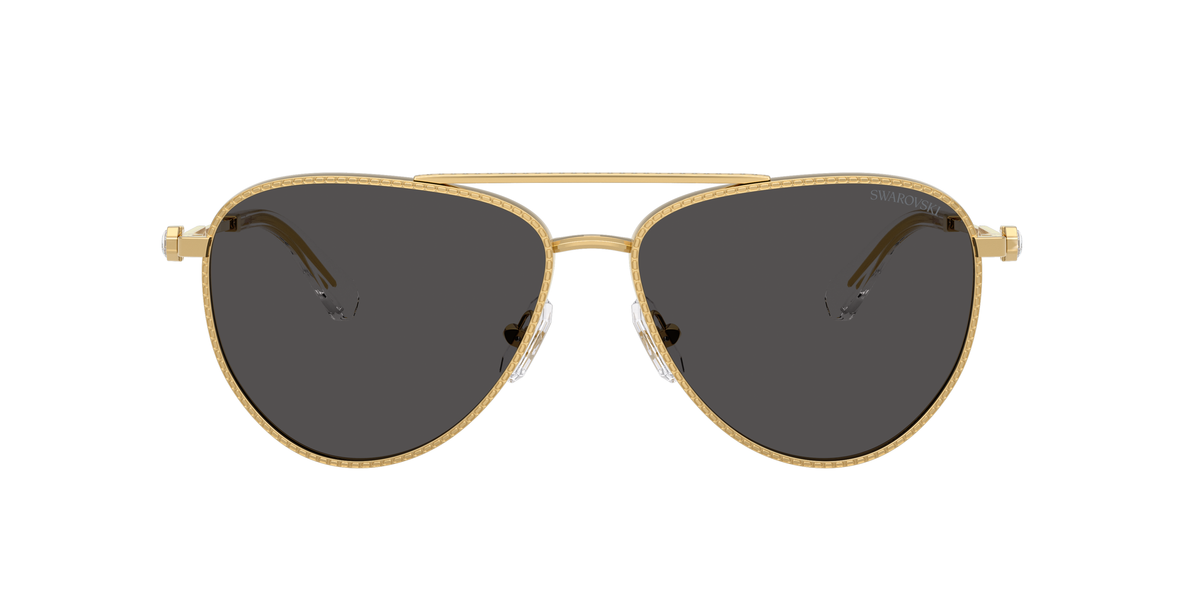 SK7031 Goud MetaalSunglass Frames van B24, met getinte lenzen
