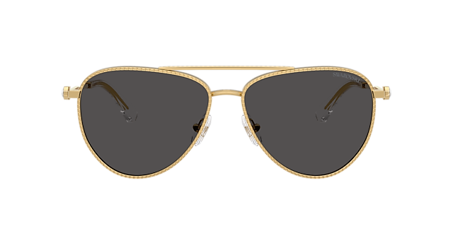 SK7031 Goud MetaalSunglass Frames van B24, met getinte lenzen
