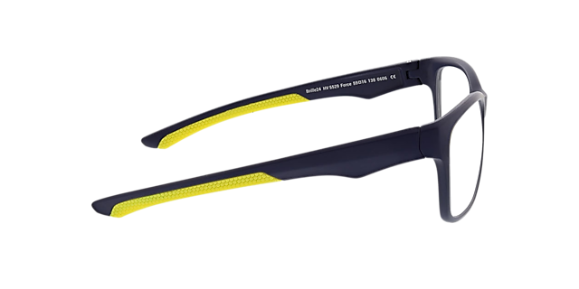 Force Matblauw & geel KunststofEyeglass Frames van B24, Zijaanzicht