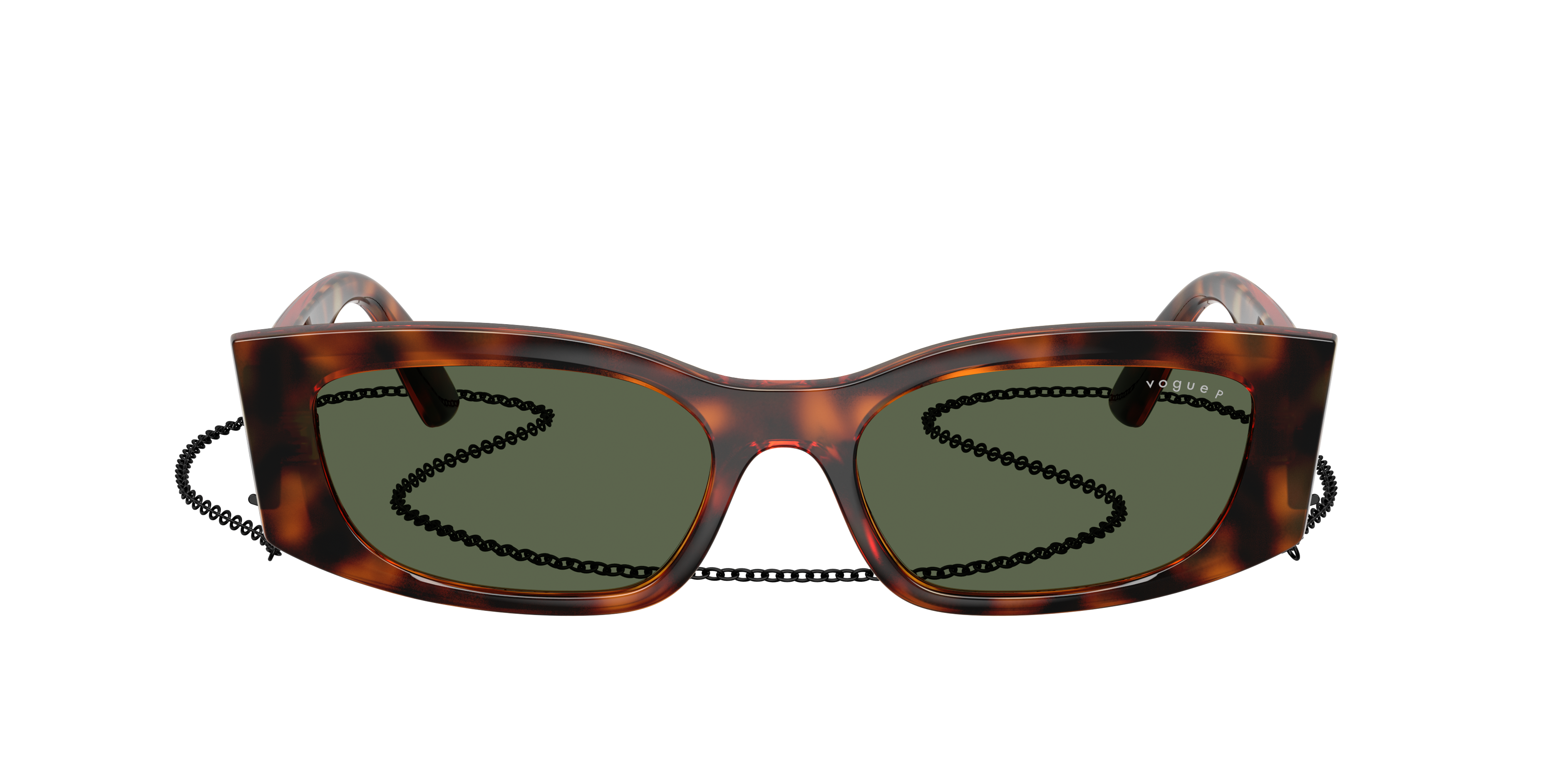 VO5655SU Donker Havana KunststofSunglass Frames van B24, met getinte lenzen