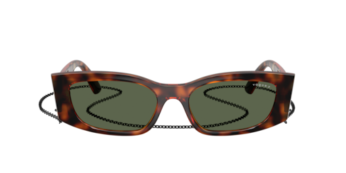 Vogue Eyewear - VO5655SU, Damen, Dunkelhavana/Full Blue/Dark Havana, Größe: Small