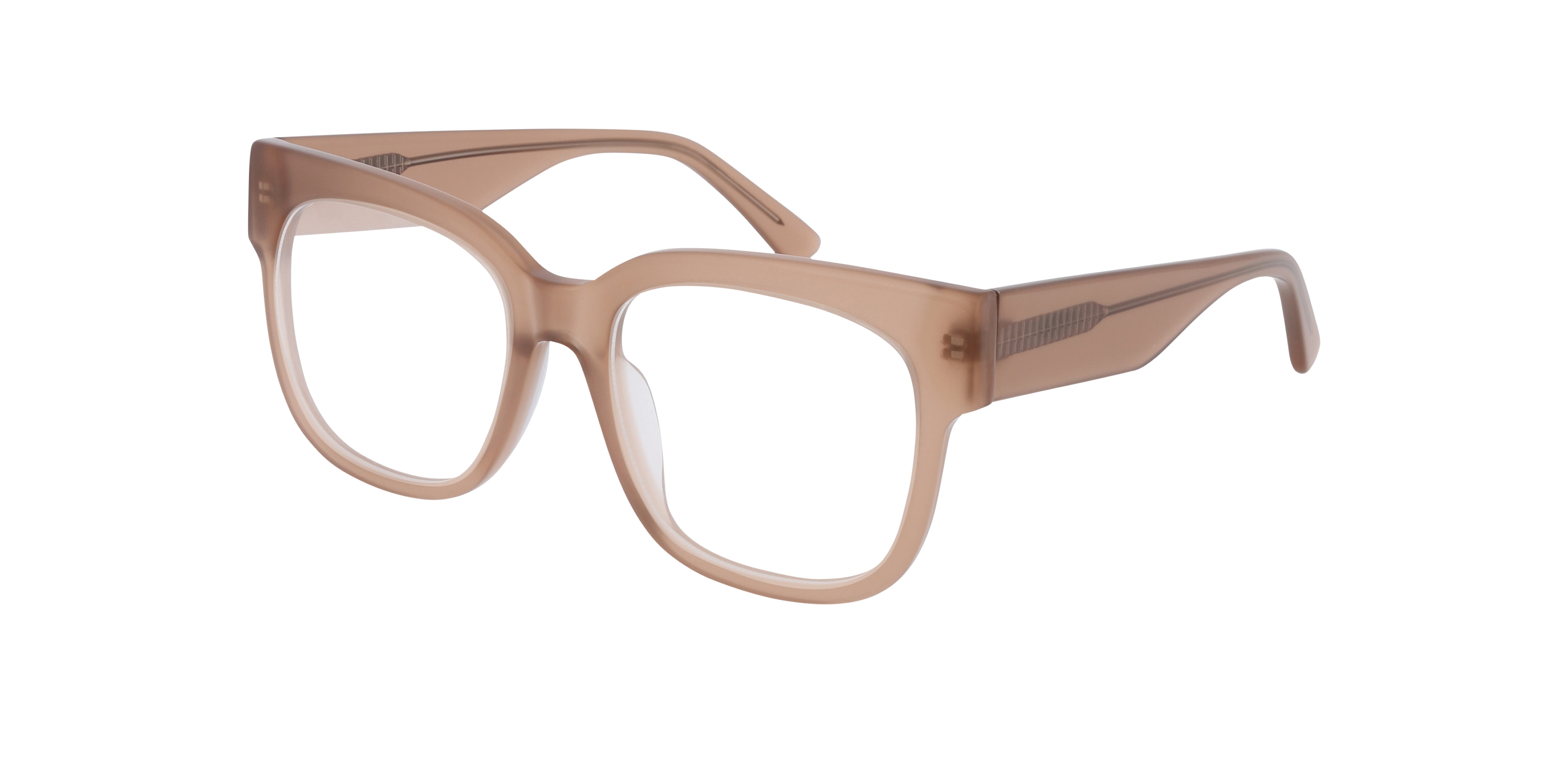 Riley Caramel AcetaatEyeglass Frames van B24, Hoekweergave