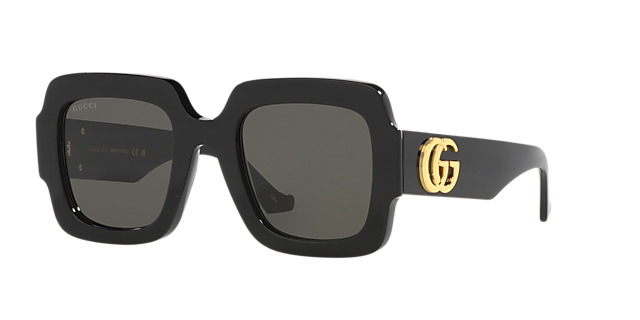 GG1547S Zwart AcetaatSunglass Frames van B24, Hoekweergave