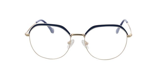 Ibiza Matgoud  &  blauw MetaalEyeglass Frames van B24, Vooraanzicht