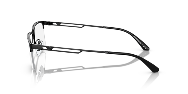 EA1143 Matzwart MetaalEyeglass Frames van B24, Zijaanzicht