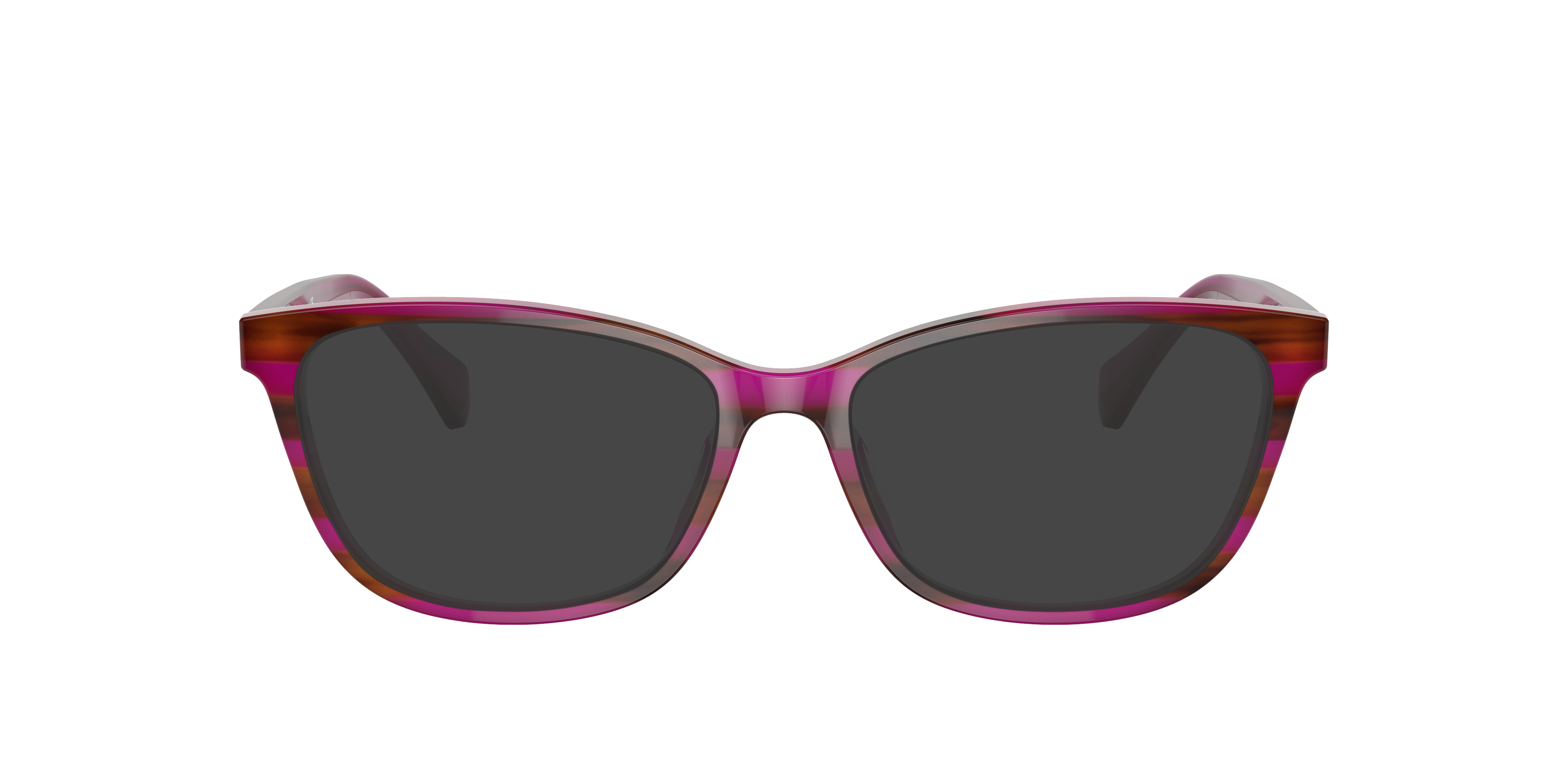 RA7133U Striped Brown Purple AcetaatEyeglass Frames van B24, met getinte lenzen