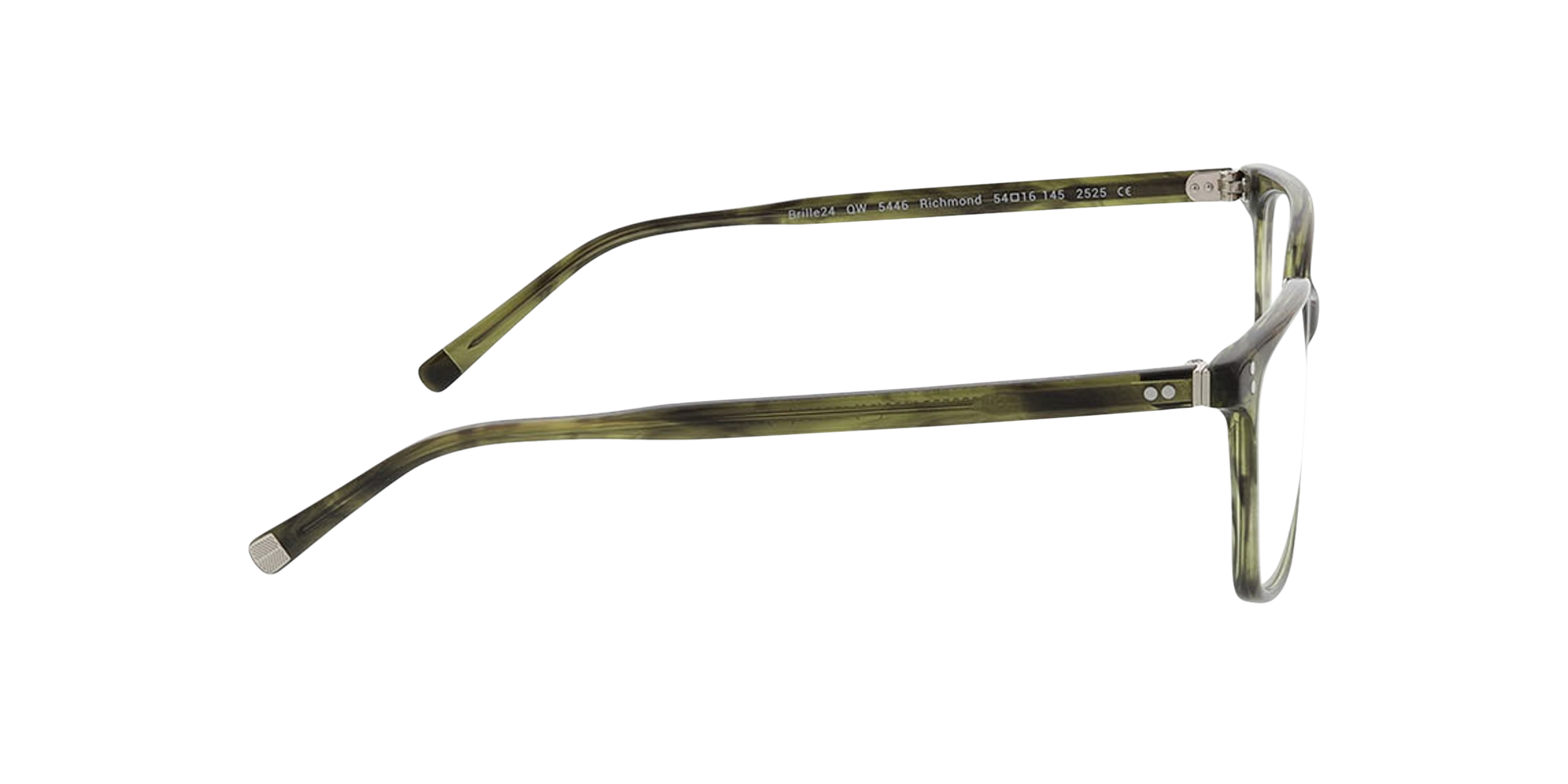 Richmond Kristal groen hoorn AcetaatEyeglass Frames van B24, Zijaanzicht