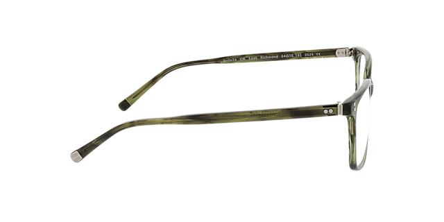 Richmond Kristal groen hoorn AcetaatEyeglass Frames van B24, Zijaanzicht