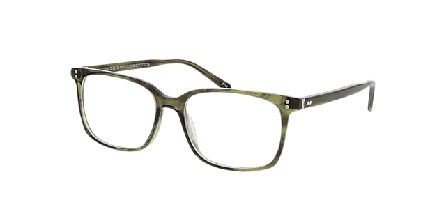 Richmond Kristal groen hoorn AcetaatEyeglass Frames van B24, Hoekweergave