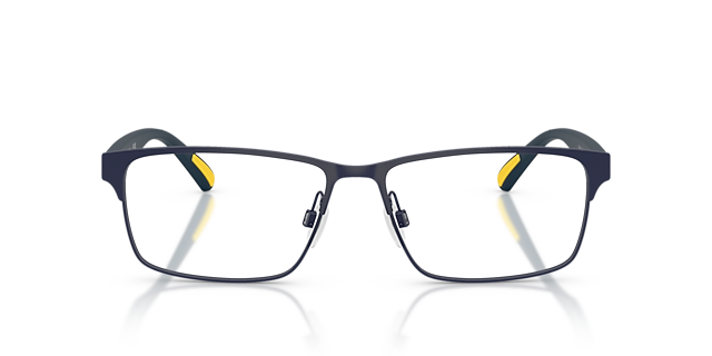 PH1243 Semishiny Navy Blue MetallEyeglass Frames von B24, Vorderansicht