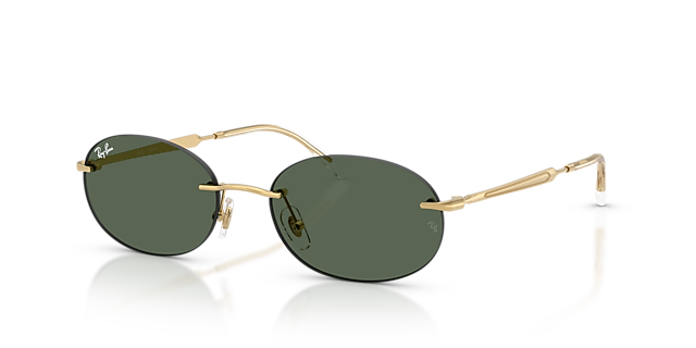 RB3767 Arista Gold MetallSunglass Frames von B24, Dreiviertelansicht