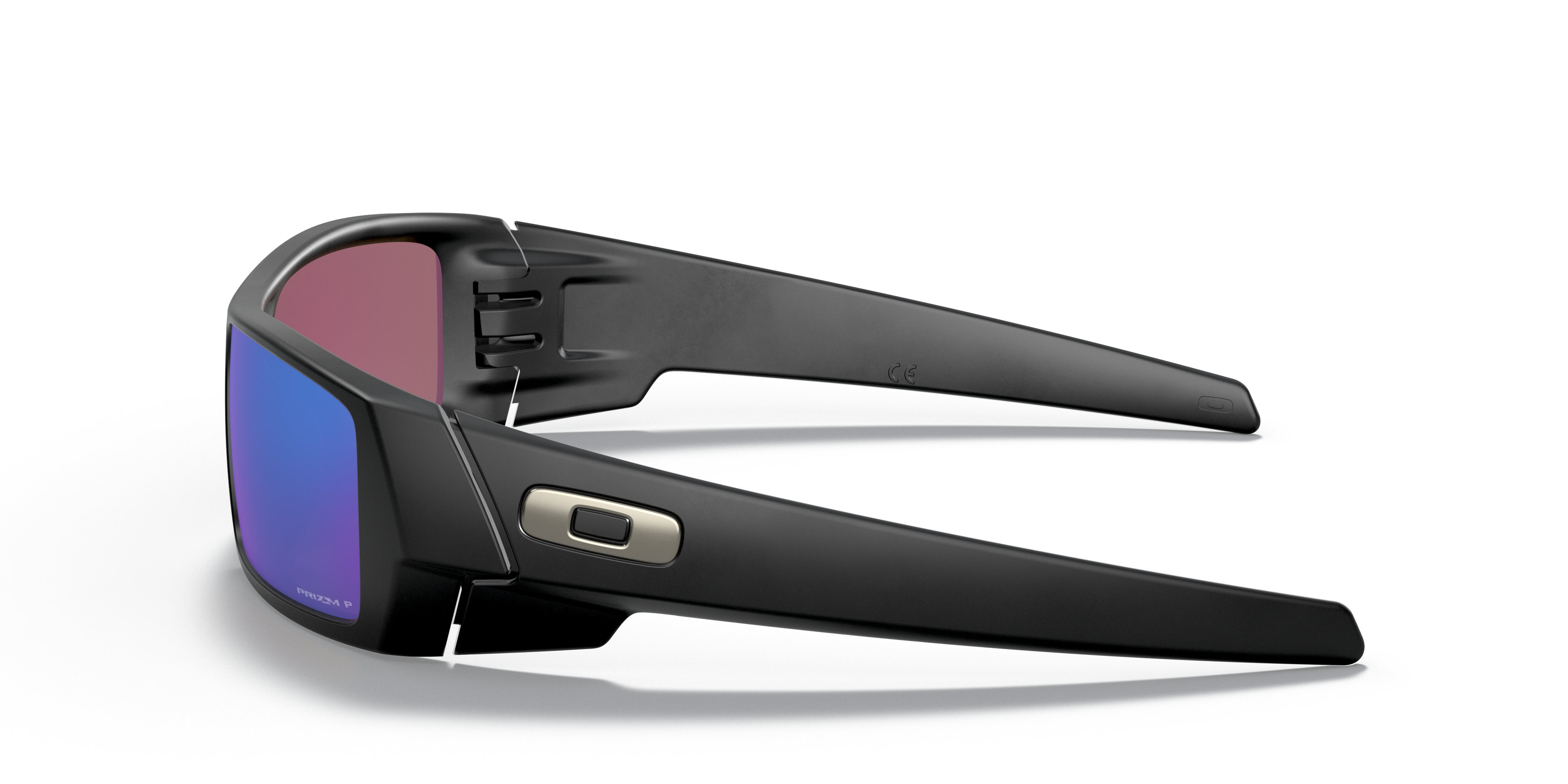 Gascan® Matt Schwarz KunststoffSunglass Frames von B24, Seitenansicht