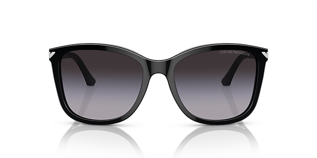EA4060 Schwarz glänzend AcetatSunglass Frames von B24, Vorderansicht