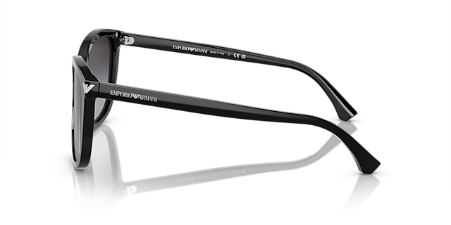 EA4060 Schwarz glänzend AcetatSunglass Frames von B24, Seitenansicht
