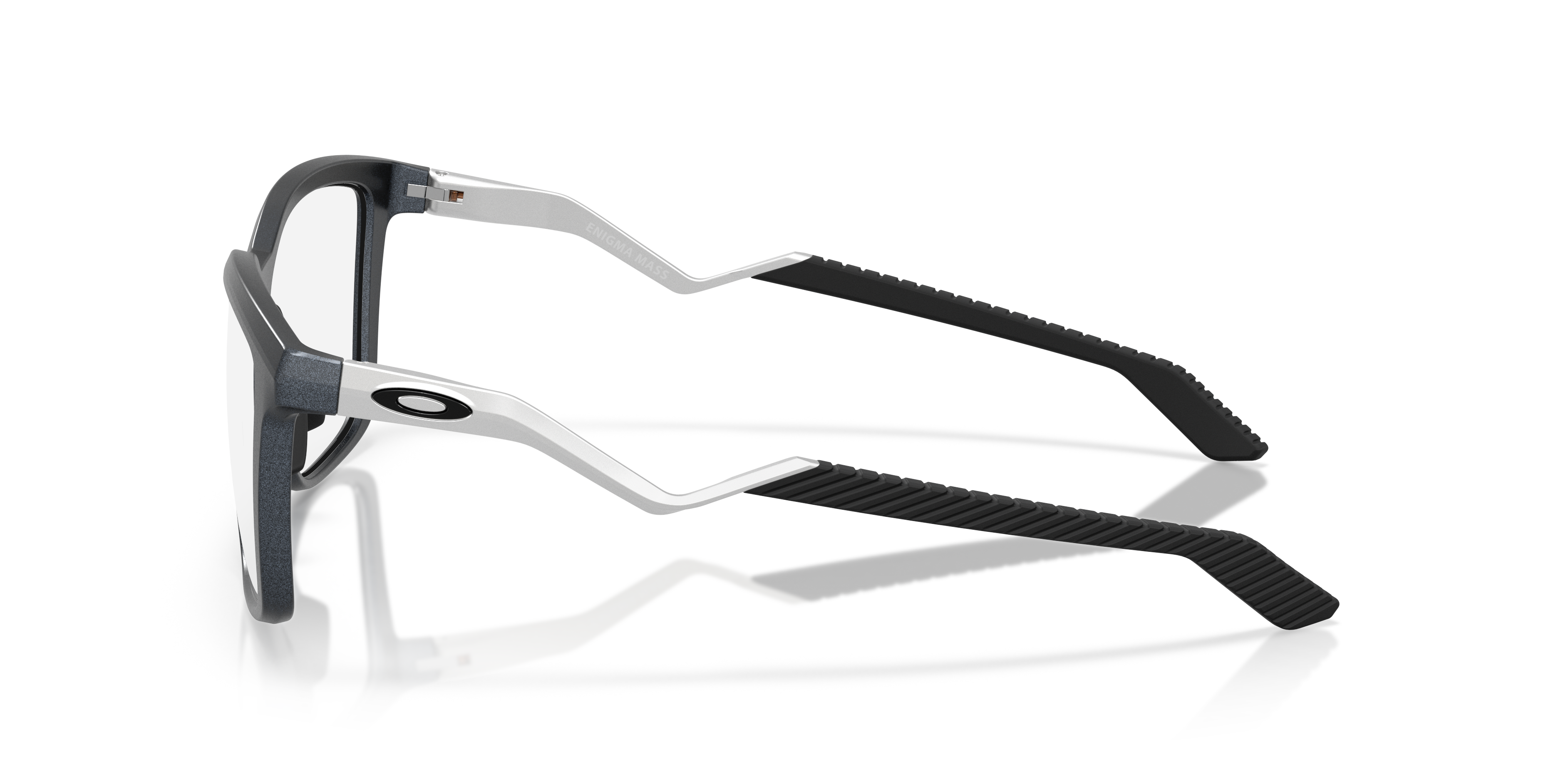 Enigma Mass Matte Blue Steel KunststoffEyeglass Frames von B24, Seitenansicht