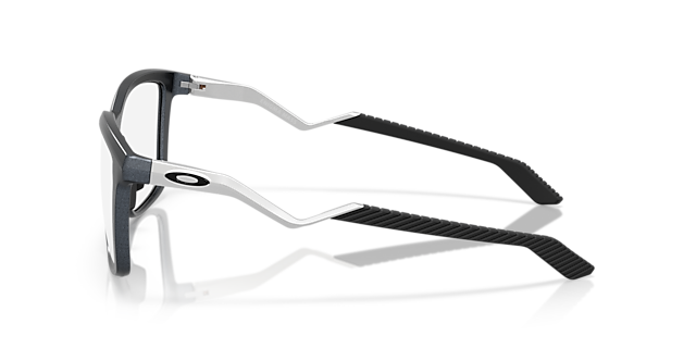 Enigma Mass Matte Blue Steel KunststoffEyeglass Frames von B24, Seitenansicht