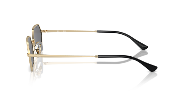 RB3728 Lichtgoud MetaalSunglass Frames van B24, Zijaanzicht