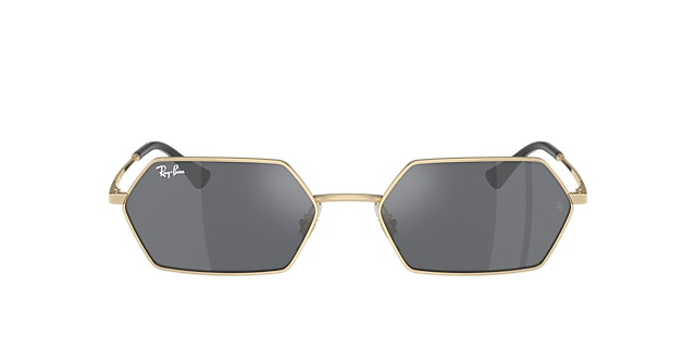 RB3728 Lichtgoud MetaalSunglass Frames van B24, met getinte lenzen