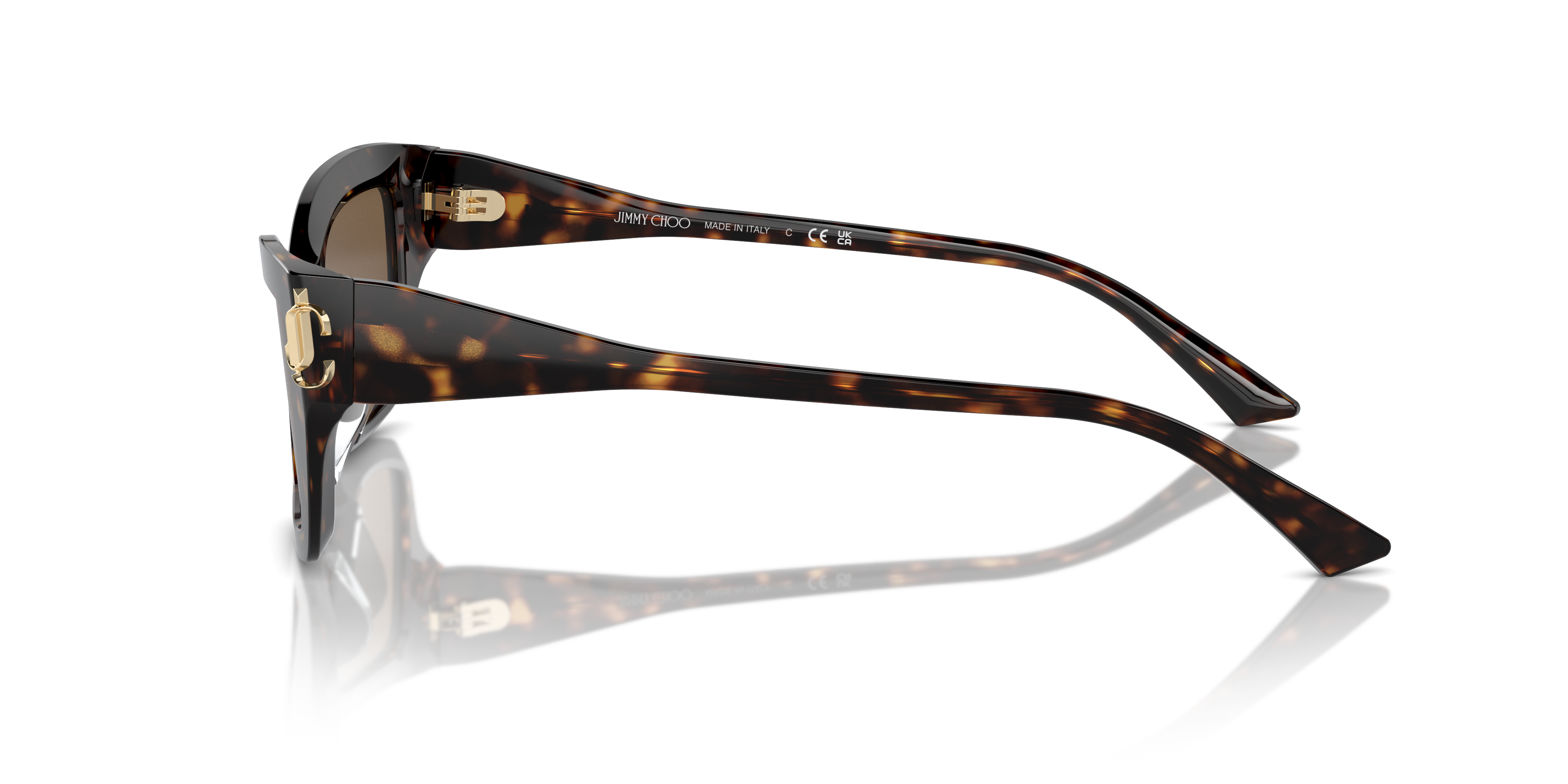 JC5011U Havana AcetaatSunglass Frames van B24, Zijaanzicht