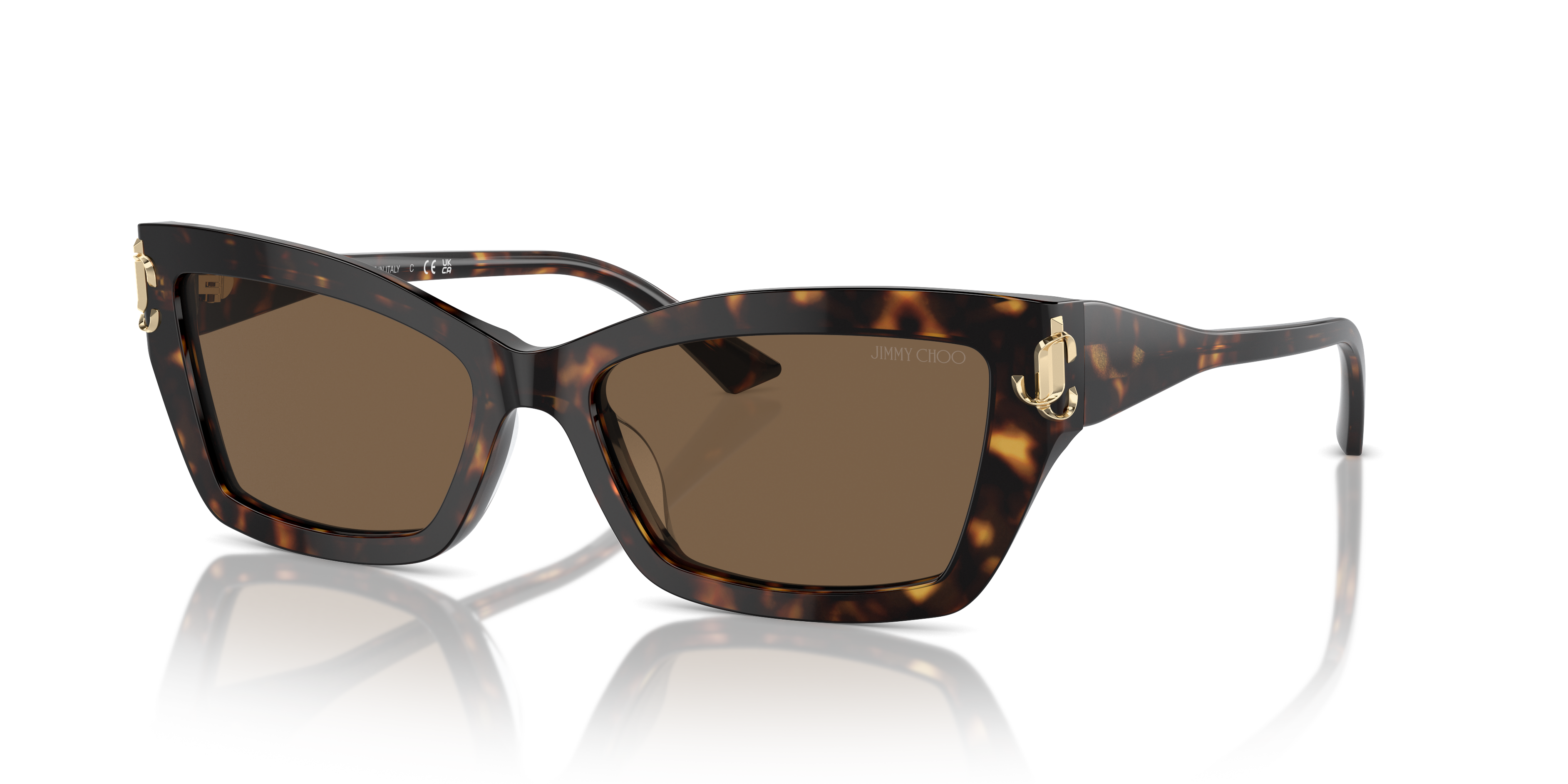 JC5011U Havana AcetaatSunglass Frames van B24, Hoekweergave