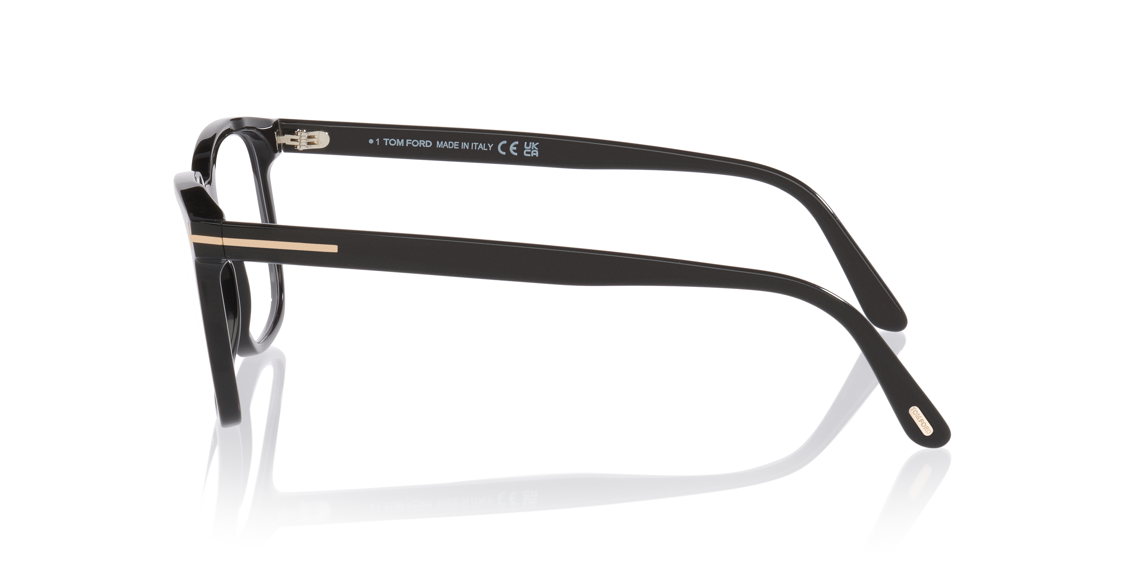 FT6080-B Schwarz AcetatEyeglass Frames von B24, Seitenansicht