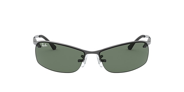 RB3183 Staalgrijs MetaalSunglass Frames van B24, Vooraanzicht
