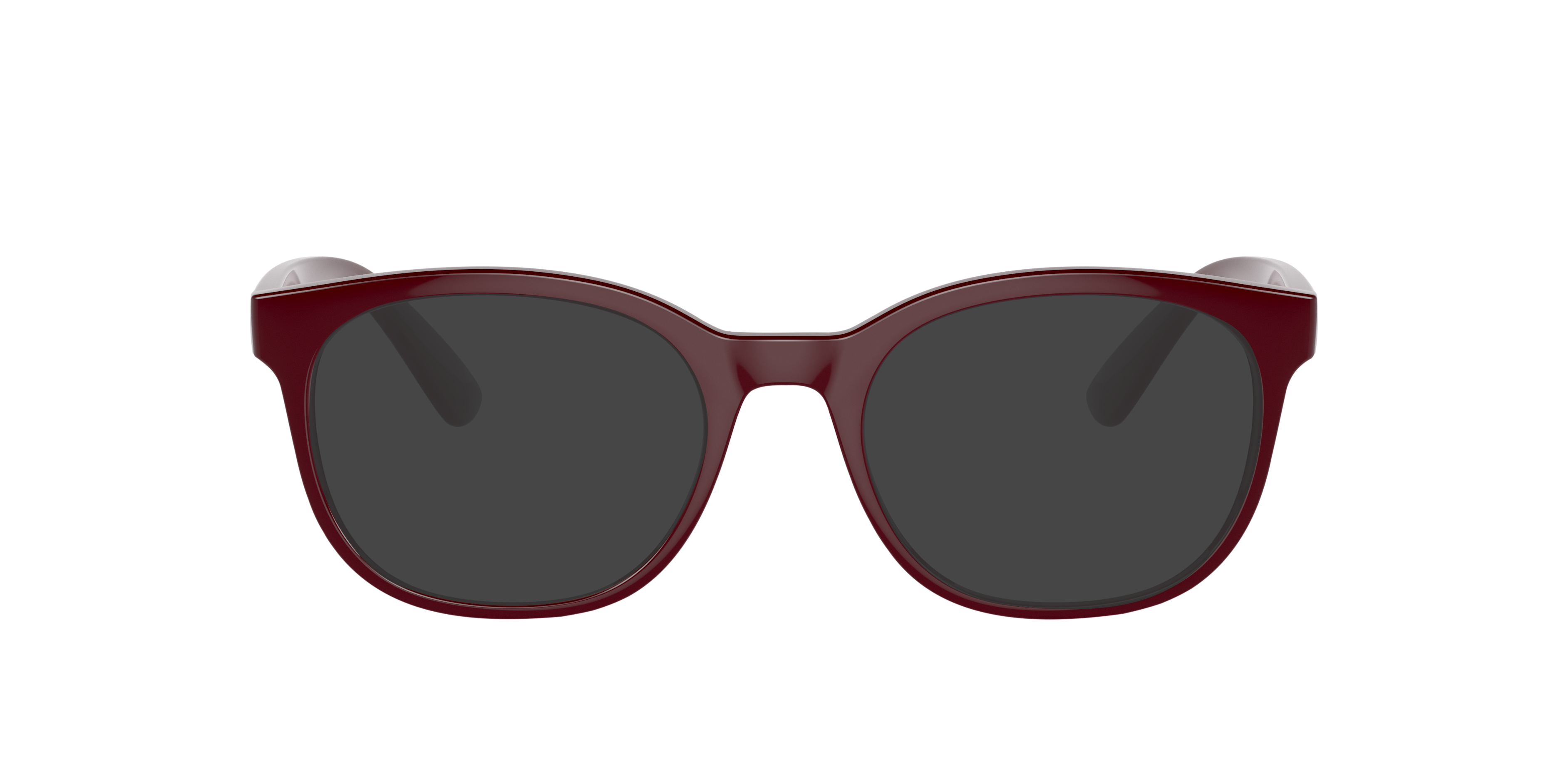 RB7231M Dunkelrot KunststoffEyeglass Frames von B24, mit getönten Gläsern