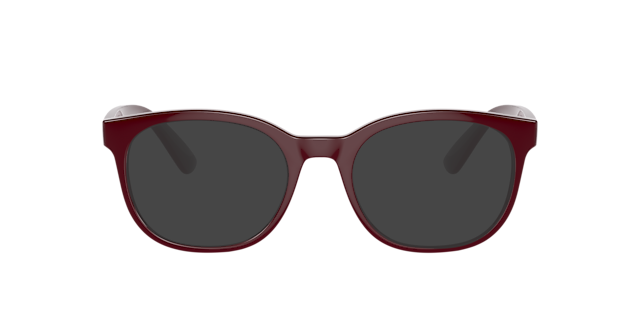 RB7231M Donkerrood KunststofEyeglass Frames van B24, met getinte lenzen