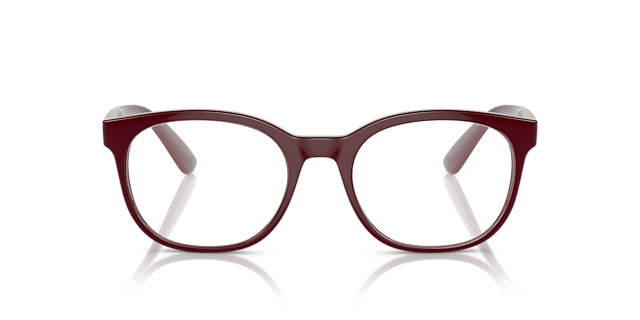 RB7231M Donkerrood KunststofEyeglass Frames van B24, Vooraanzicht