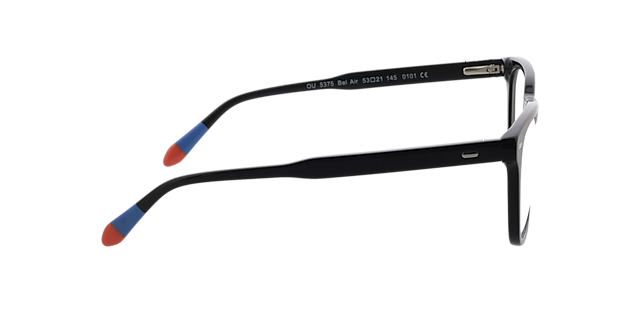 Bel Air Zwart & blauw & oranje AcetaatEyeglass Frames van B24, Zijaanzicht