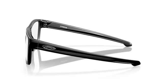 Litebeam Schwarz satiniert KunststoffEyeglass Frames von B24, Seitenansicht