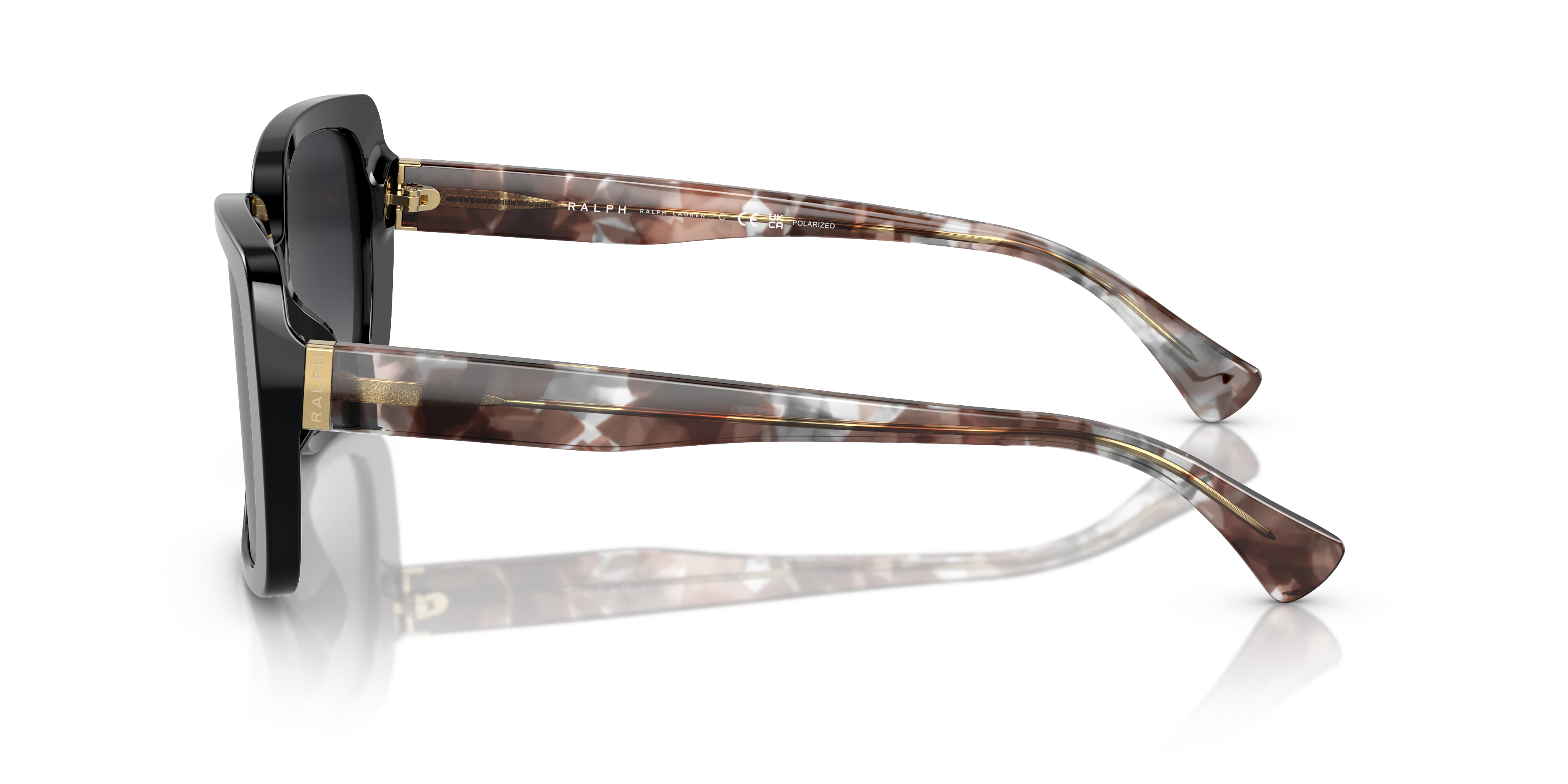 RA5298U Schwarz glänzend AcetatSunglass Frames von B24, Seitenansicht