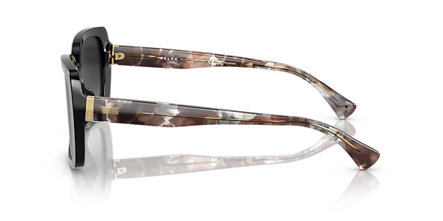 RA5298U Glanzend zwart AcetaatSunglass Frames van B24, Zijaanzicht