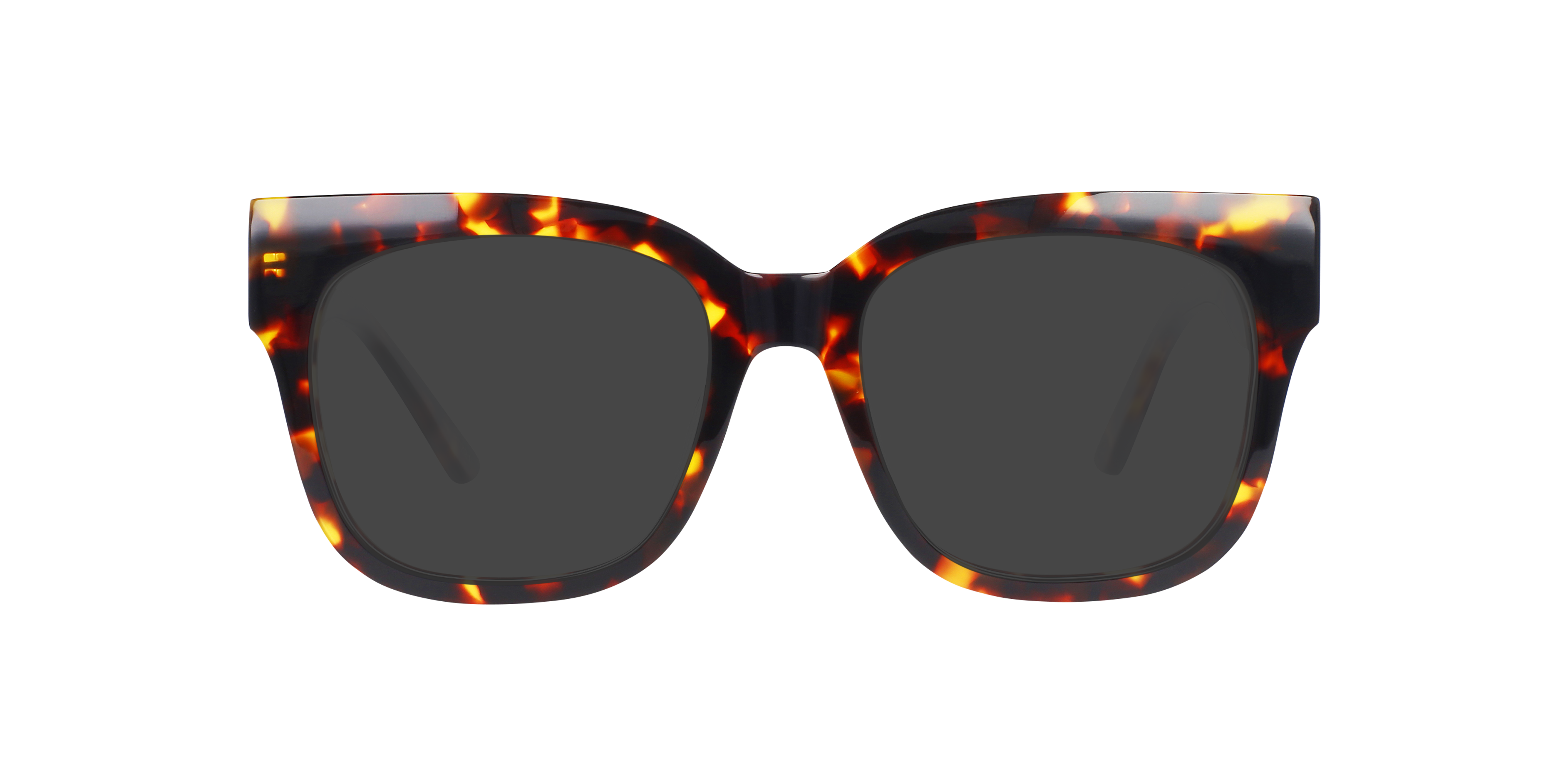 Riley Havana Brown AcetaatEyeglass Frames van B24, met getinte lenzen