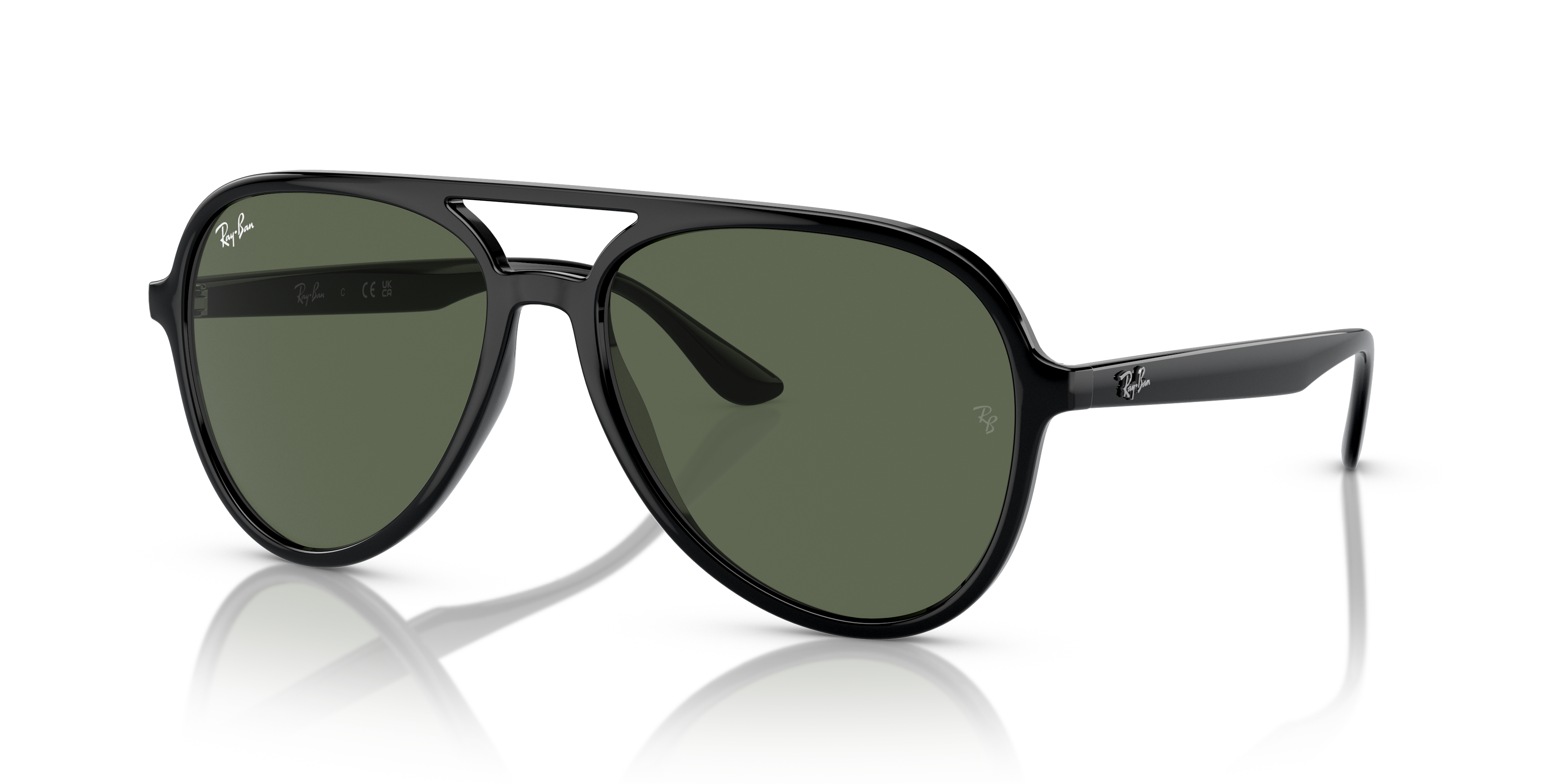 RB4376 Schwarz KunststoffSunglass Frames von B24, Dreiviertelansicht